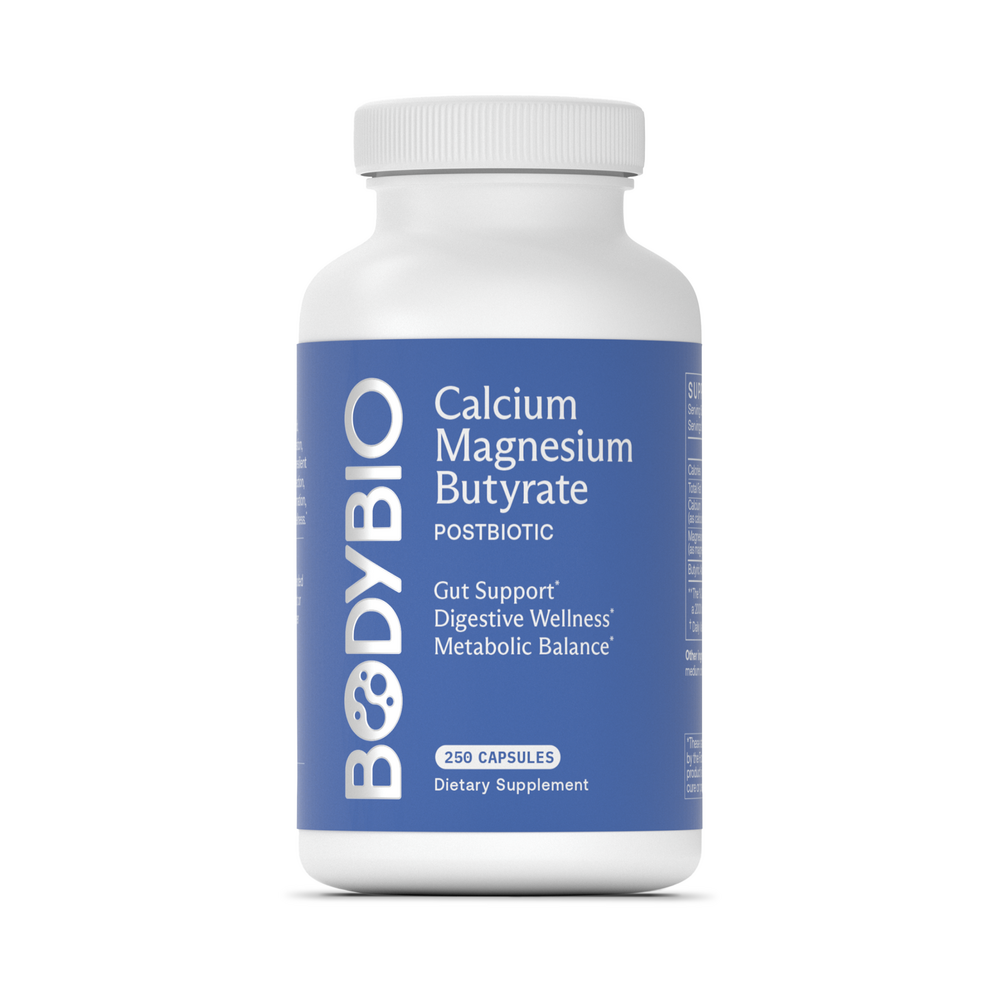 Calcium/Magnesium Butyrate (250 caps) by Body Bio - IPM Supplements