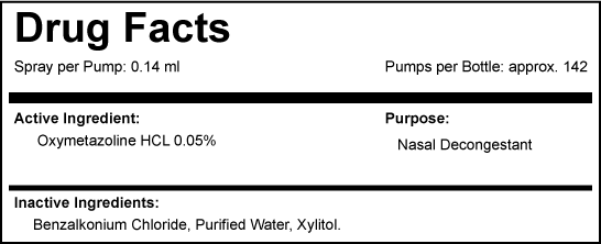 Xylitol and Saline Nasal Spray, 1.5 fl oz Metered Dose